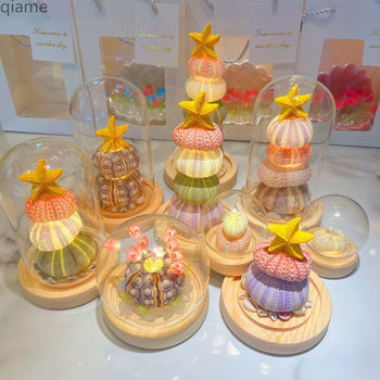 New Year and Spring Festival Ornaments Shell DIY Sea Urchin Shell Luminous Night Light Material Package Birthday Gift for Girlfriend