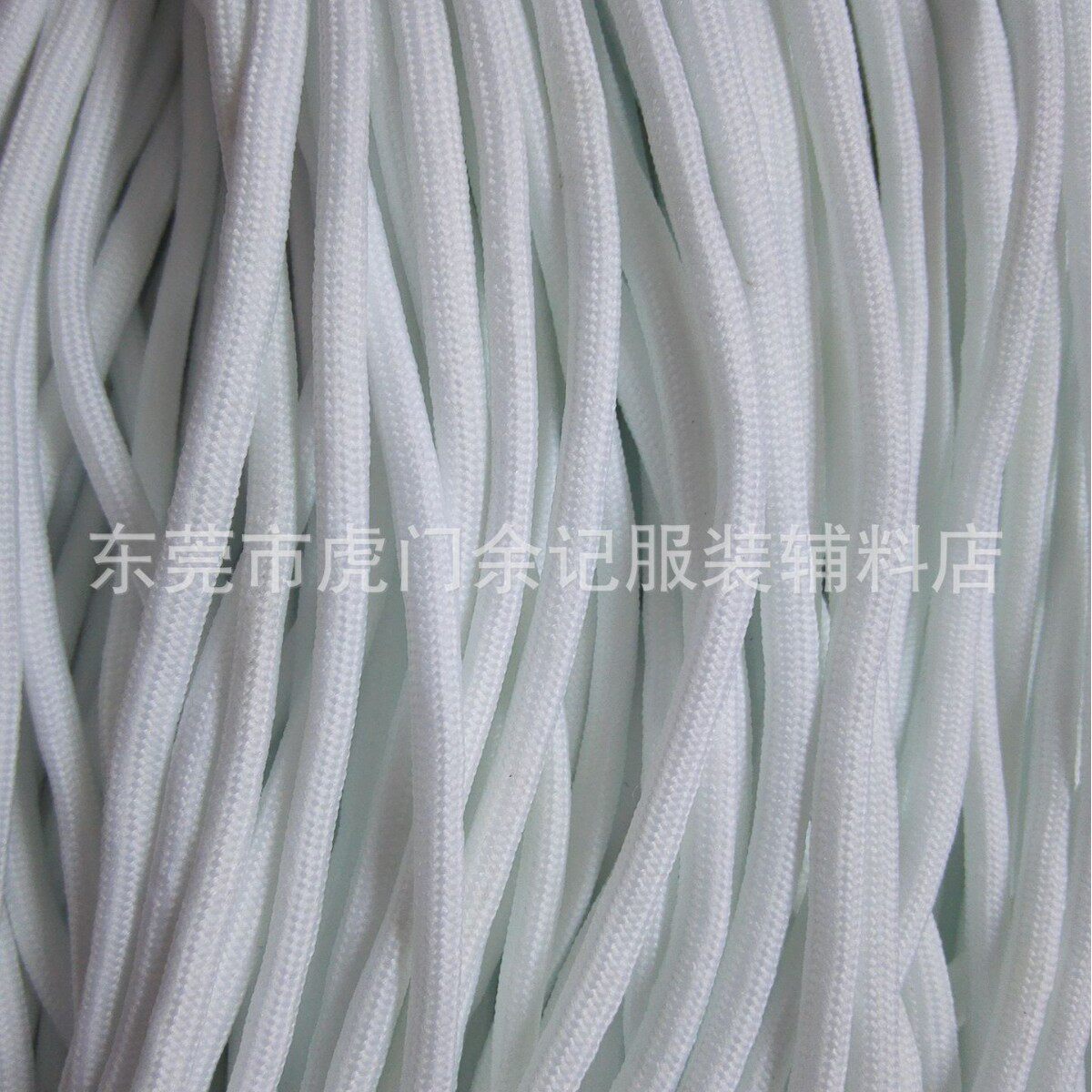 5mm Black and White Round Polyester Cord for Sports Sweatshirt Waistband Drawstring Shoelaces with Metal Tips Polyester Drawstring