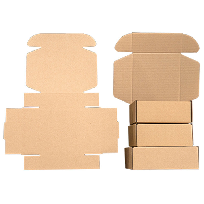 Small size flying machine box in stock extra hard packaging carton phone case tempered film logistics packaging e-commerce express packaging