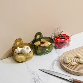 Kitchen onion, ginger and garlic storage basket storage rack bathroom hanging basket hanging basket bathroom wall plastic storage basket storage box