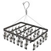 Aluminum alloy socks drying rack multi-clip socks drying rack balcony drying rack multifunctional underwear pants rack socks clip