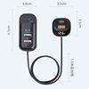 Cross-border YQ5 car charger super fast charging multi-function car rear line multi-port charger PD car charger