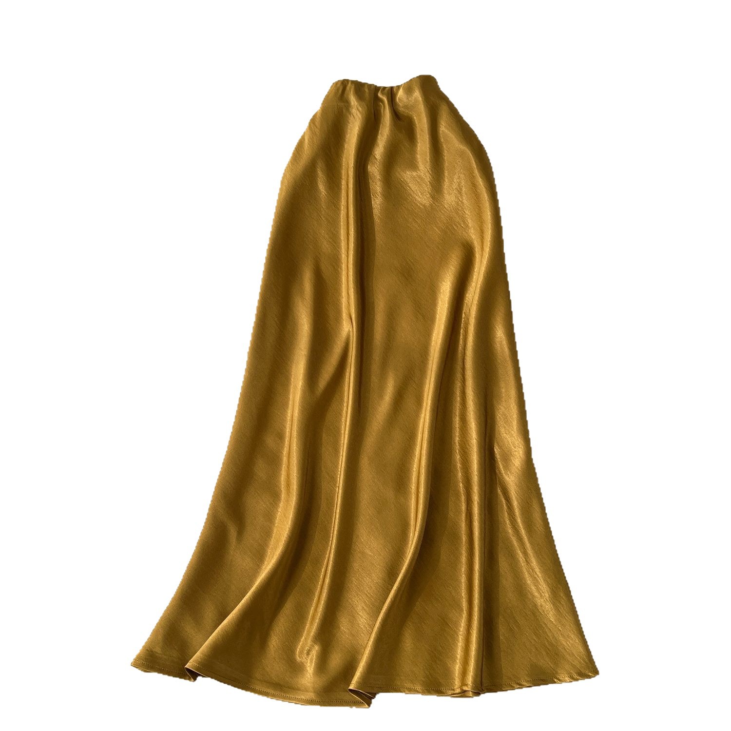 High Waist Satin Midi Skirt for Women A Line Silhouette Elegant Fit Flare Design Perfect for Spring and Summer Wholesale