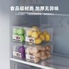 Food-Grade Refrigerator Storage Box, Crisper Box, Kitchen Vegetable and Fruit Special Organizing Plastic Egg Box with Handle