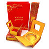 Golden Flower Window Back Jewelry Packaging Box Printing Ring Bracelet Carton Jewelry Storage Box Gold Gift Box Wholesale