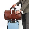 Cross-border Suit Bag High-end Leather Suit Bag Business Outgoing Folding Travel Bag with Shoe Bin Portable Luggage Bag