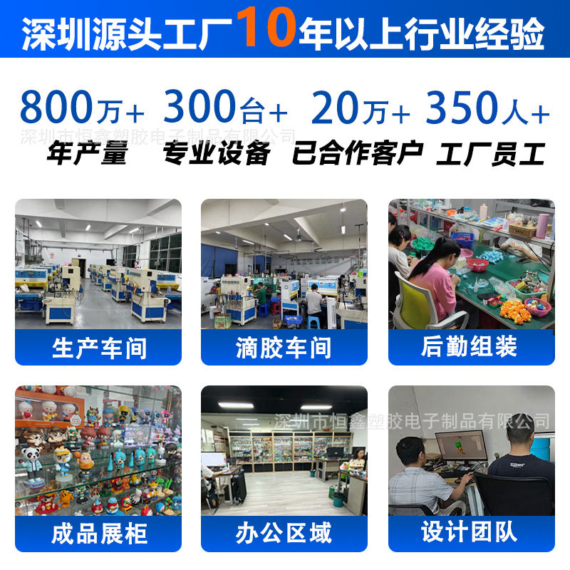 Customized Soft Rubber Keychain Cartoon 3D Figurine Blind Box Phone Stand with Three-Dimensional Design