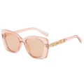 Pink frame tea slices