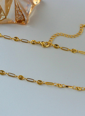 超美！欧美轻奢时尚复古猪鼻子项链女百感简约个性小众气质锁骨链