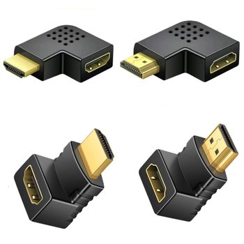 Yushuo HDMI Adapter Male to Female Converter Male to Male 90 Degrees Right Angle Elbow Hd Line Converter