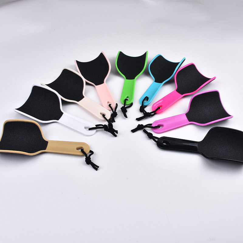 U-Shaped Double-Sided Foot Scrubber for Rubbing and Grinding Heels, Removing Dead Skin and Calluses, Pedicure Tool, Curved Foot Grinding Board