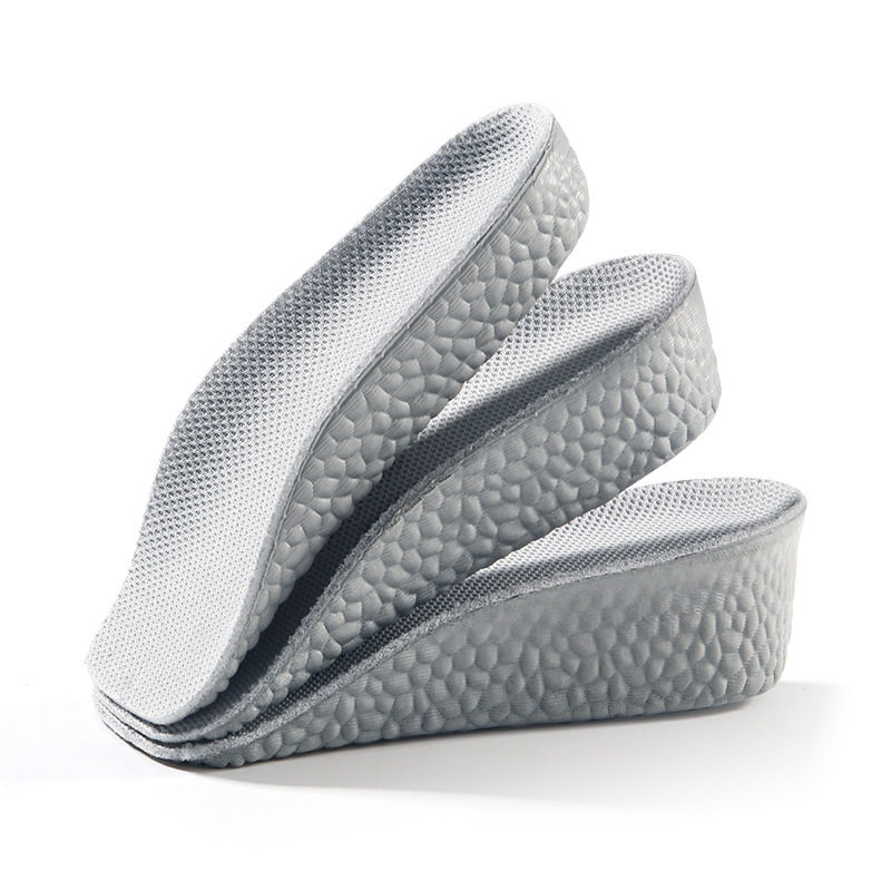 Arch Support Heightening Insoles for Women, Invisible Men's Sports Shock-Absorbing Inner Heightening Artifact for Small People, Popcorn Half Pads