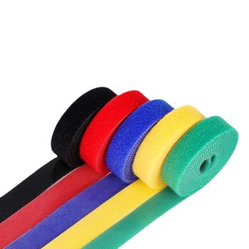 Spot back-to-back Velcro electrical wire harness with fiber optic wire tie with printable LOGO