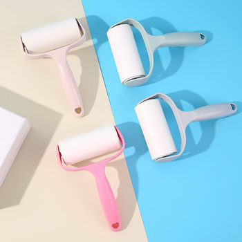 Portable Lint Roller for Removing Dust from Clothes and Pets, Tearable Roll Paper for Hair and Lint Removal