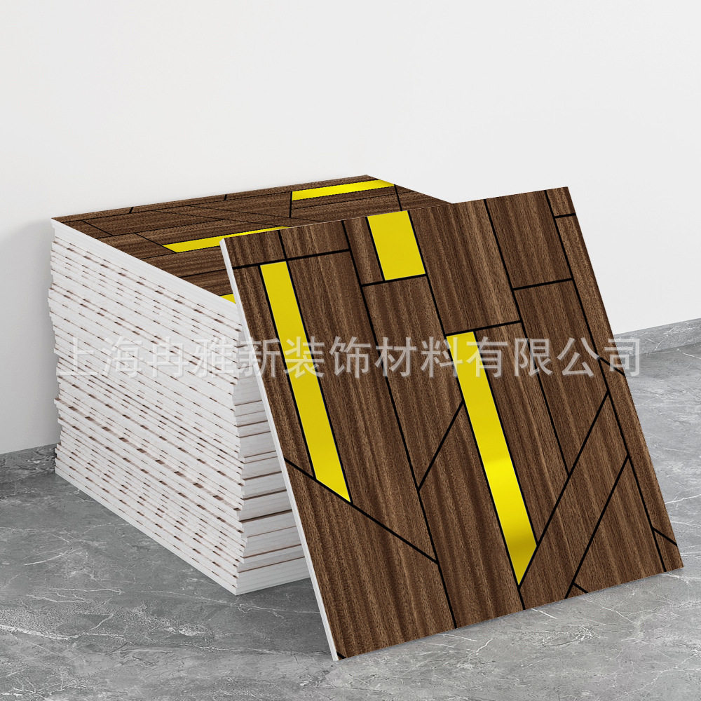 跨境外贸仿大理石鎏金3d墙面翻新装饰贴纸防油防水墙纸自粘瓷砖贴