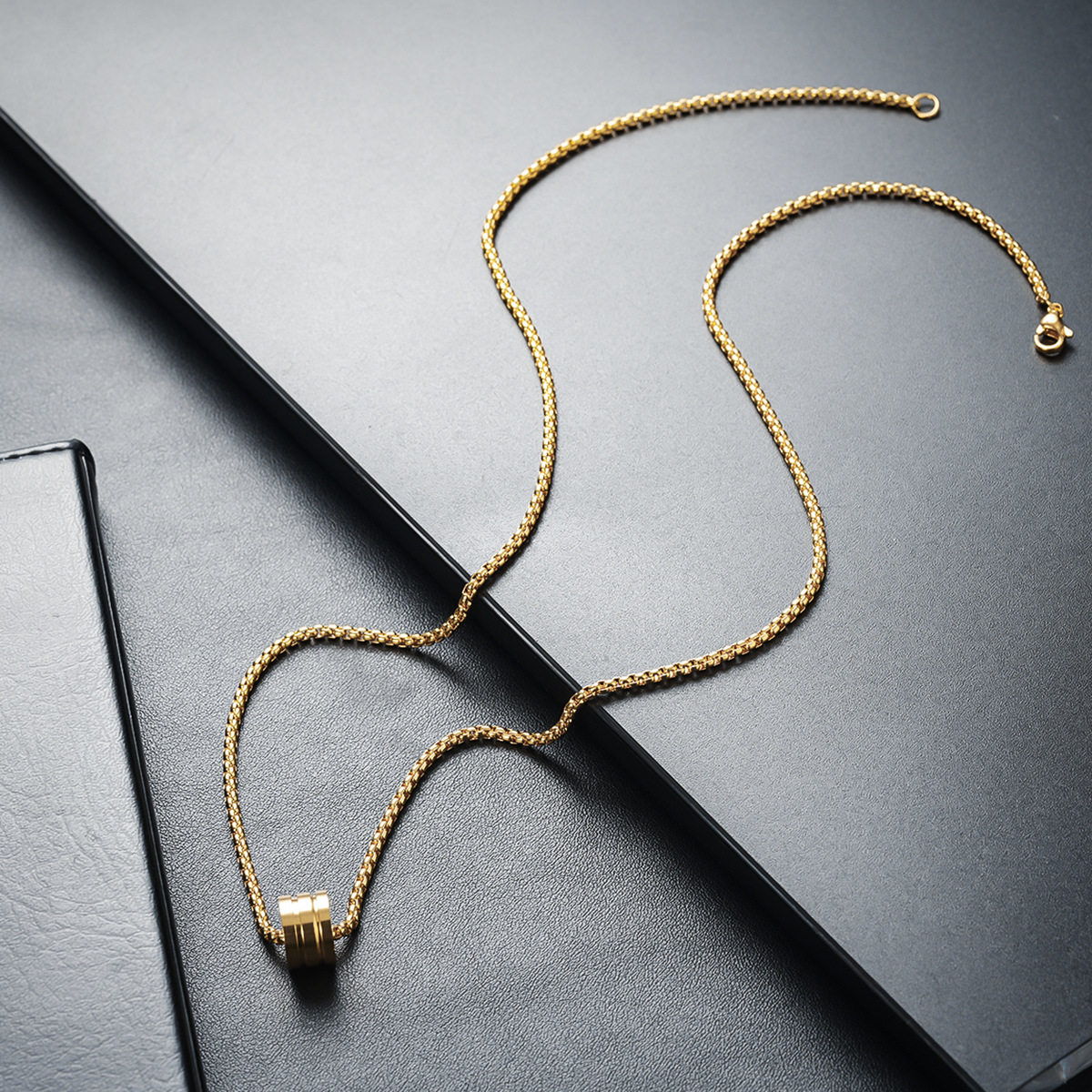 项链男钛钢不掉色简约百搭饰品女毛衣链新款时尚个性爆款嘻哈配饰