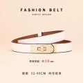 Gold buckle·white·with logo
