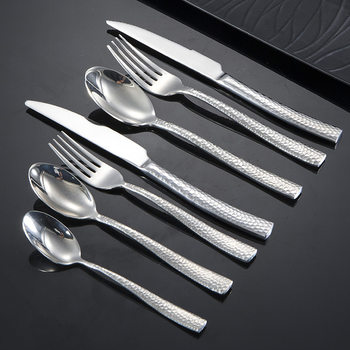 Source Manufacturer 304 Stainless Steel Knife, Fork and Spoon Tableware Set Fish Pattern Snakeskin Western Steak Knife and Fork Dessert Spoon