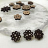 Supply of 10 Beautiful and Cute Coconut Shell Buttons, Large Quantities in Stock, Direct Sales from the Manufacturer