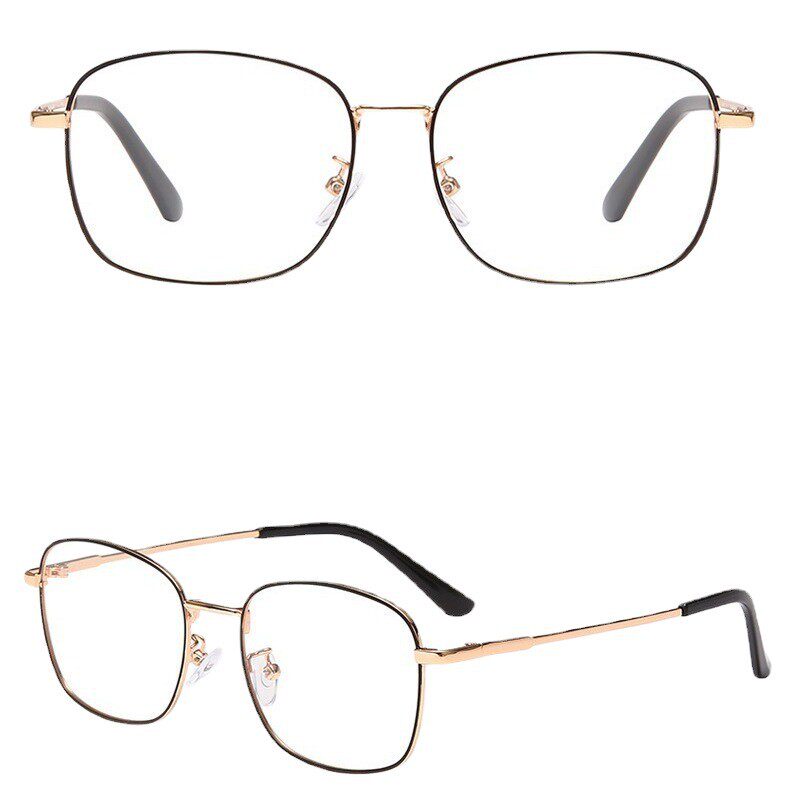 6639 photosensitive color changing glasses Photochromic glasses flat lens light glasses frame metal box