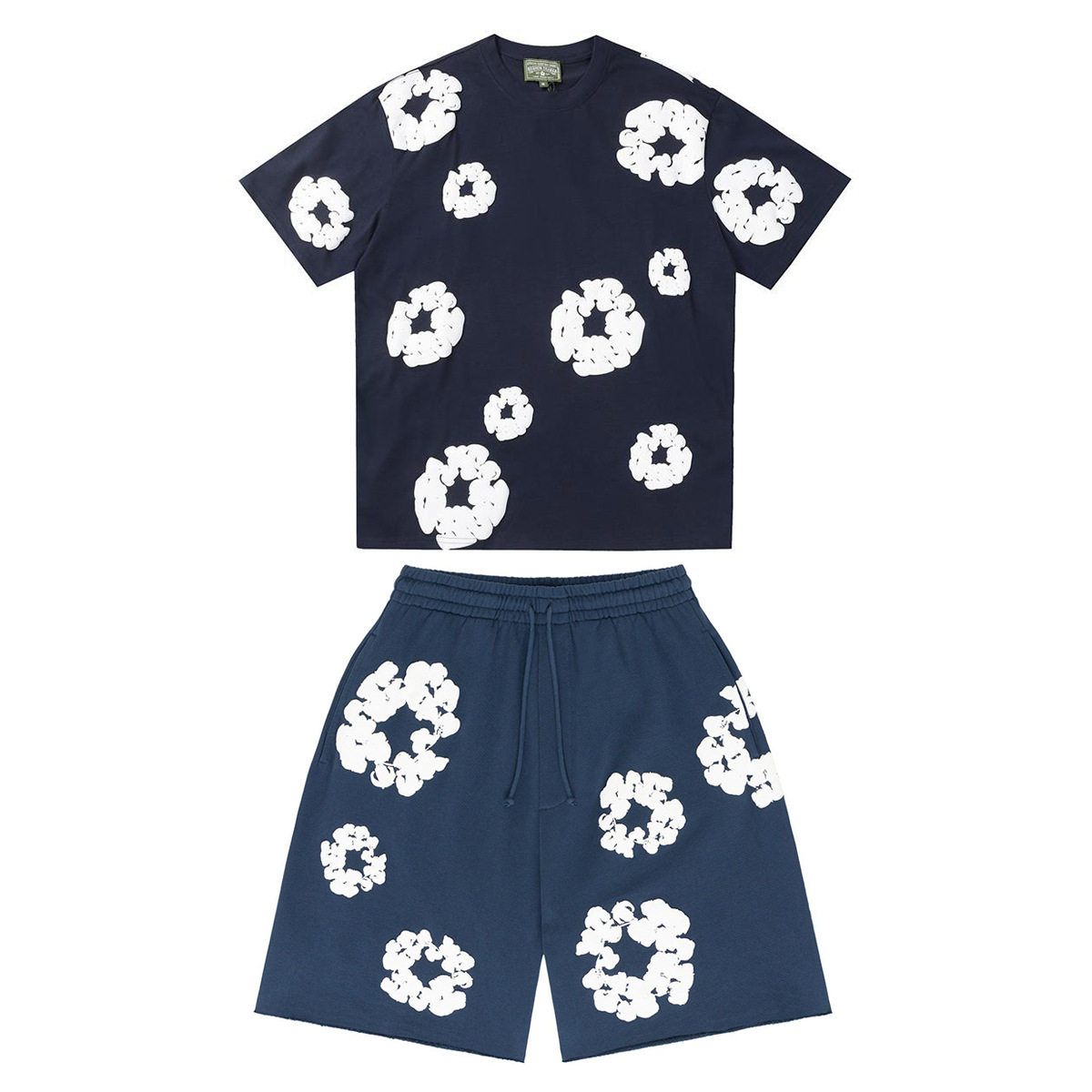 2024 fashion trend foam printing loose T-shirt Y2K hip-hop street wear men and women pullover casual tops 1