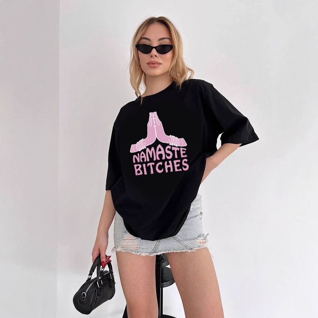 Womens Summer Graphic Print T Shirt Loose Fit Round Neck Short Sleeve 100 Cotton Casual Wear Wholesale Available