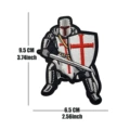 V01289-8 fully armed crusader knight (irregular humanoid)