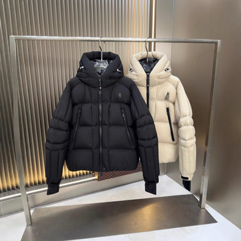 Cross-Border Exclusive 2025 Autumn and Winter Detachable Hooded down Jacket Men's Warm and Cold-Resistant White Goose down Ski Jacket