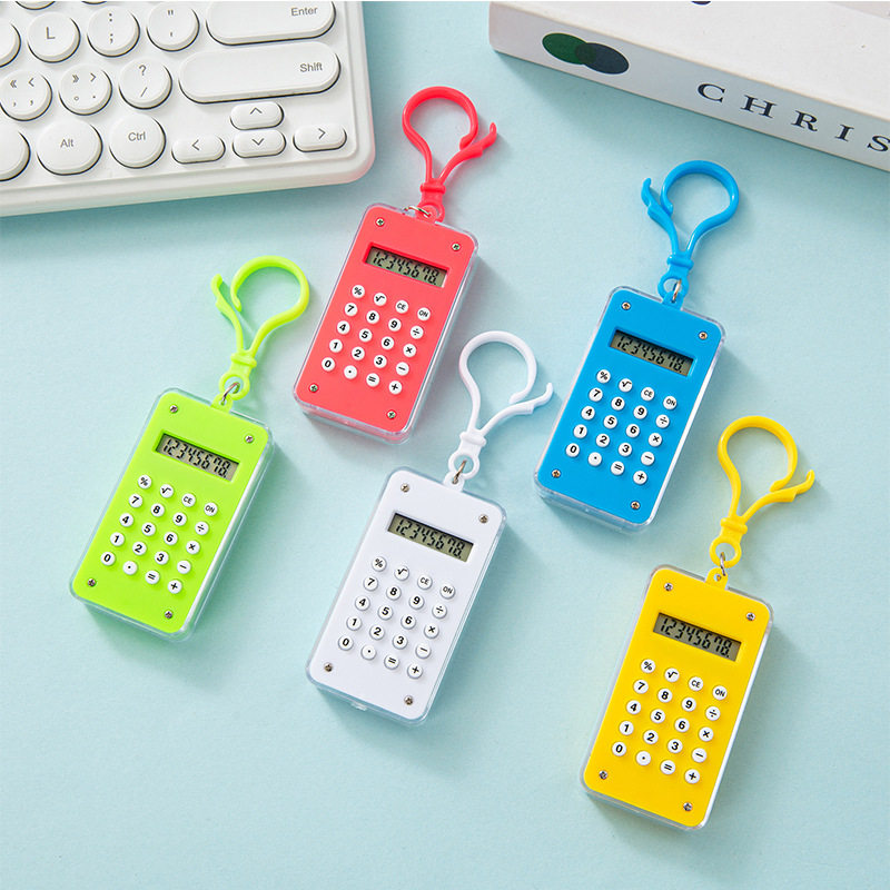 迷你可爱彩色迷宫马卡龙计算器钥匙扣掌上便携式计算机厂家批发