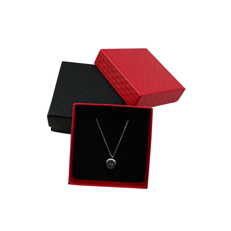 Diamond pattern jewelry box packaging box necklace box pearl jewelry box ring earring box pendant box bracelet box
