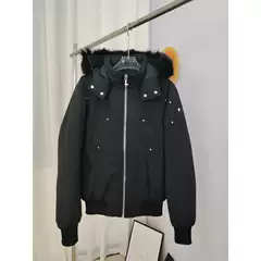02 #   Moose down Jacket Hooded Fox Fur Collar Men's Coat