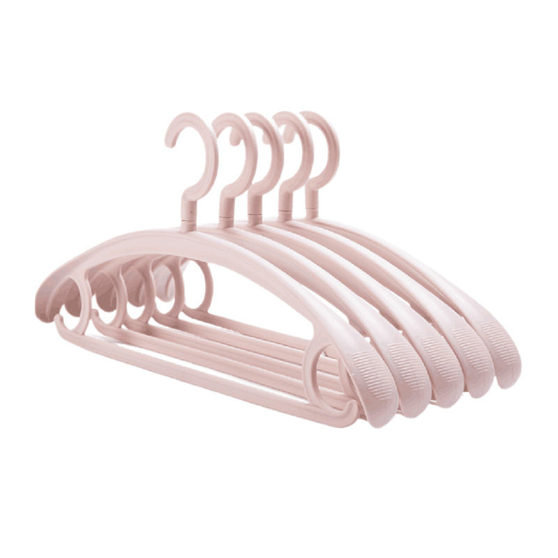 Household Seamless Thickeneded Non-Slip Solid Plastic Clothes Hanger Dormitory Clothes Drying Rack Wide Shoulder Adult Clothes Hanger