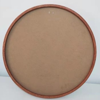 Round Solid Wood Decorative Frame Framed Picture Frame Oil Painting Puzzle New Chinoiserie Simple Cross Stitch Outer Frame Factory Direct Sale