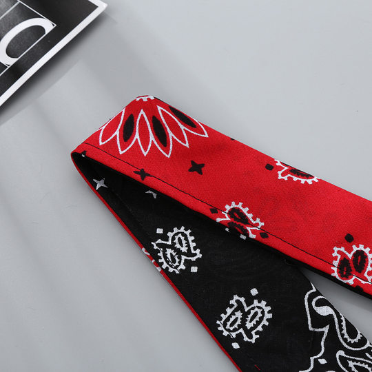 Li Stanni Same Style Instagram Style Female Trendy Antiperspirant Headband Headband Male Ami Kaji Cashew Flower Headband Hip-Hop Street