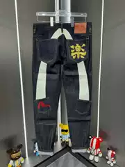 26Ss Spring and Summer New Style Evisu Fashion Versatile Men's Casual Straight-Leg Denim Pants