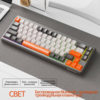 Free Wolf M68 Russian Wireless Bluetooth Three-Mode Mechanical Feel Russian Keyboard Game Silent Russian