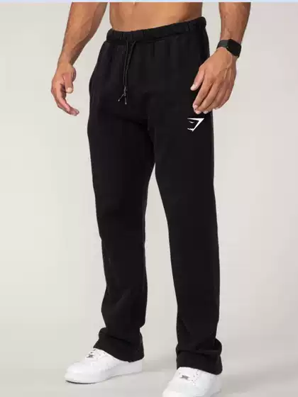 Gym Shark New Sports Sweatpants for Men, Fitness Sports Long Pants, Cotton Printed Casual Squat Long Pants for Men