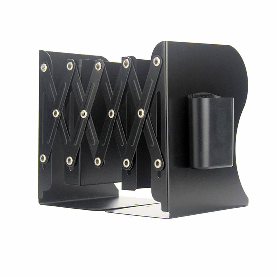 Simple Retractable Bookstand with Pen Holder Desktop Bookrest Folding Storage Rack Desk Bookholder Office Storage Bookholder