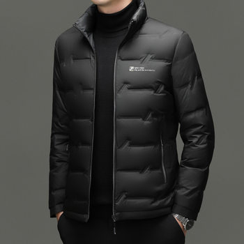 Cross-Border Wholesale Thin down Jacket 2025 Winter New Men's Stand-Up Collar down Jacket Lightweight Coat 50% down