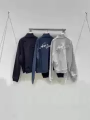 Correct Version of Stndiso Unisex Jacket with Micro-Label 3D Embroidery and Zipper, Sports Executive Jacket