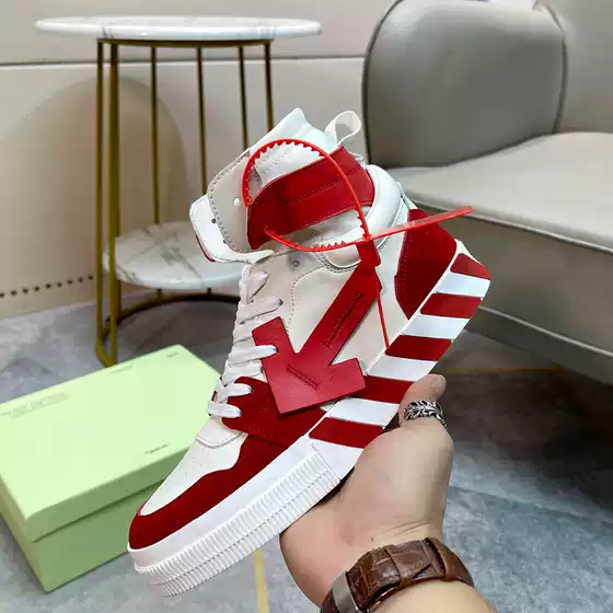 Bonjani European Genuine Leather High-Top Sneakers Men's Shoes British High-Top Shoes Four-Season Short Boots Trendy Brand Hairstylist Boots