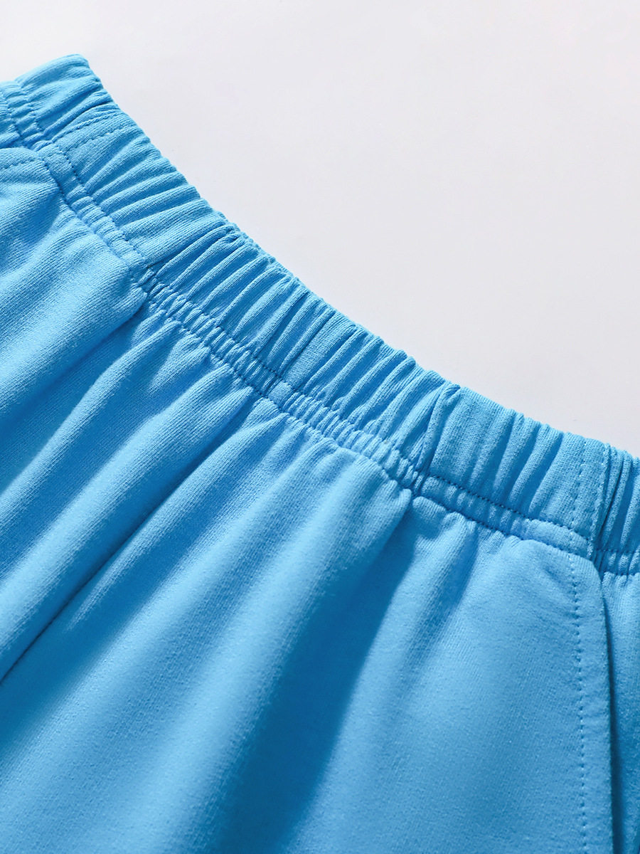 New Cotton Boys' Set, Summer Kids' 2-piece Outfit, Cartoon Printed Kids' Set