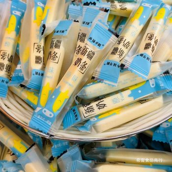 Western Region Huateng Xinjiang Milk Bar Original Flavor Milk Bar Specialty Milk Block Milk Stick Milk Candy Individually Packaged Children's Snack 500g