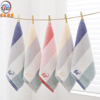 Wholesale cotton square 34*34 plain square kindergarten cotton square soft absorbent baby towel