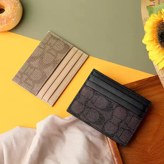 Korean Small Card Holder, High-Looking Women's Leather Ultra-Thin Mini Personalized Card Holder, High-End Driver's License Wallet All-In-One Bag