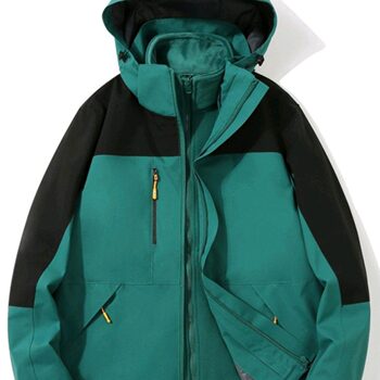 Outdoor Rush Clothes Three-in-One Removable Silver Fox Velvet Liner Autumn and Winter Unisex Two-Piece Windproof and Waterproof