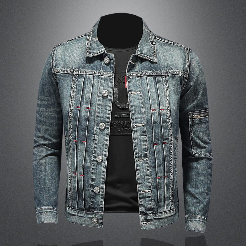 Mã C8432 Giá 1880K: Áo Khoác Nam Shreri Phục Cổ Cổ Điển Kín Cổ Thời Trang Nam Chất Liệu Jean Bò G05 Sản Phẩm Mới, (Miễn Phí Vận Chuyển Toàn Quốc).
