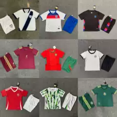2526 new national team children's suit football uniform Brazil Italy Portugal Spain kid jersey
