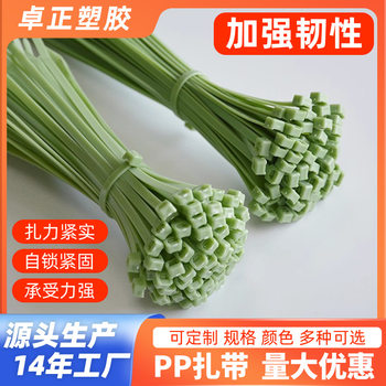Manufacturer Wholesale Polypropylene Pp Cable Ties, Chemical Resistant, Acid and Alkali Resistant, Industrial Grade Self-Locking Binding Straps