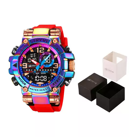 STRYVE Sports Luminous Digital Waterproof Watch Multifunctional Stylish Student Watch Drop Shipping 8025